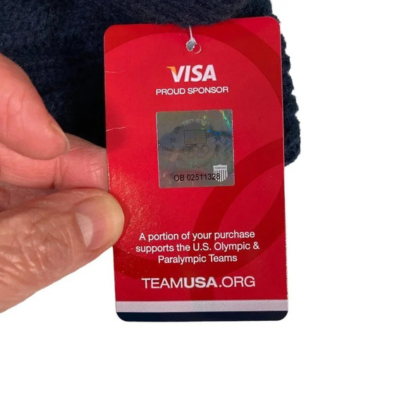 Team USA Official USA Olympic Men's Mittens, Navy Blue, One Size, NWT - Picture 2 of 5